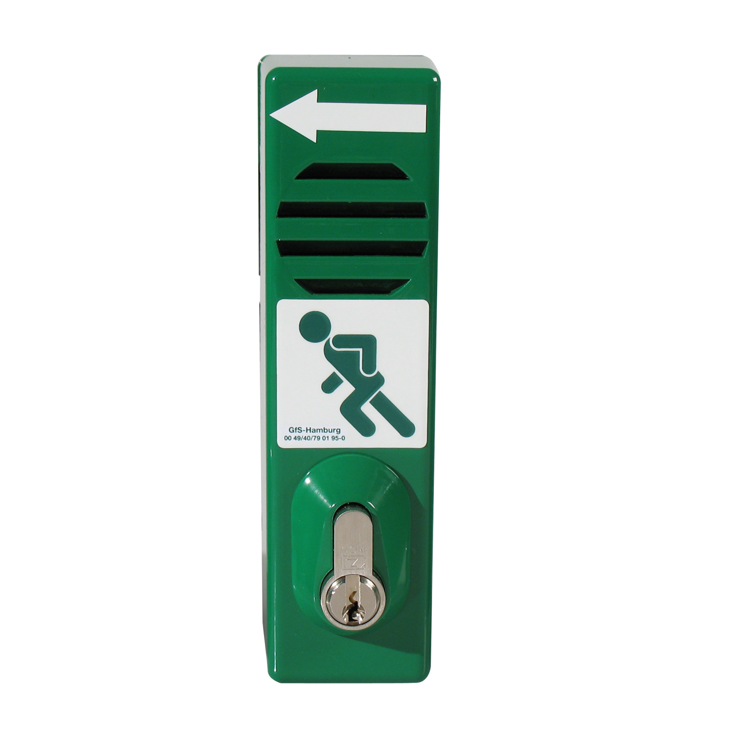 GfS Schwenk-Türwächter PLUS – mit Batterieüberwachung, Deckelabhebekontakt und Fremdeinspeisung