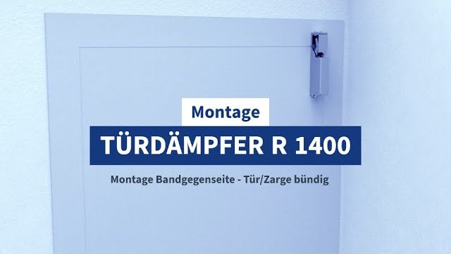 Video: Türdämpfer R 1400 montieren bei bündiger Tür und Zarge