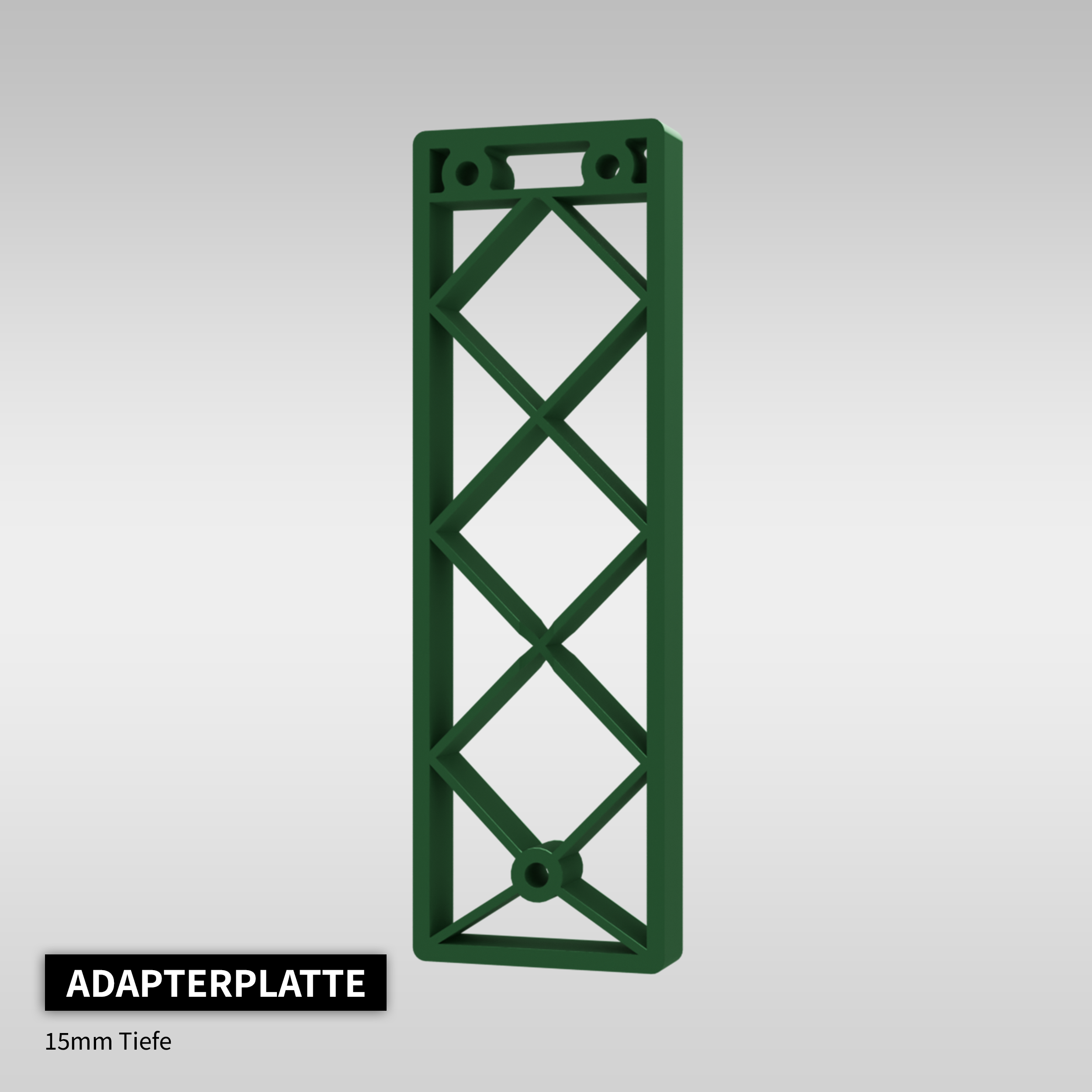 AlertLatch Adapterplatte 15mm Tiefe (EHTW-APP015) – Seitenansicht