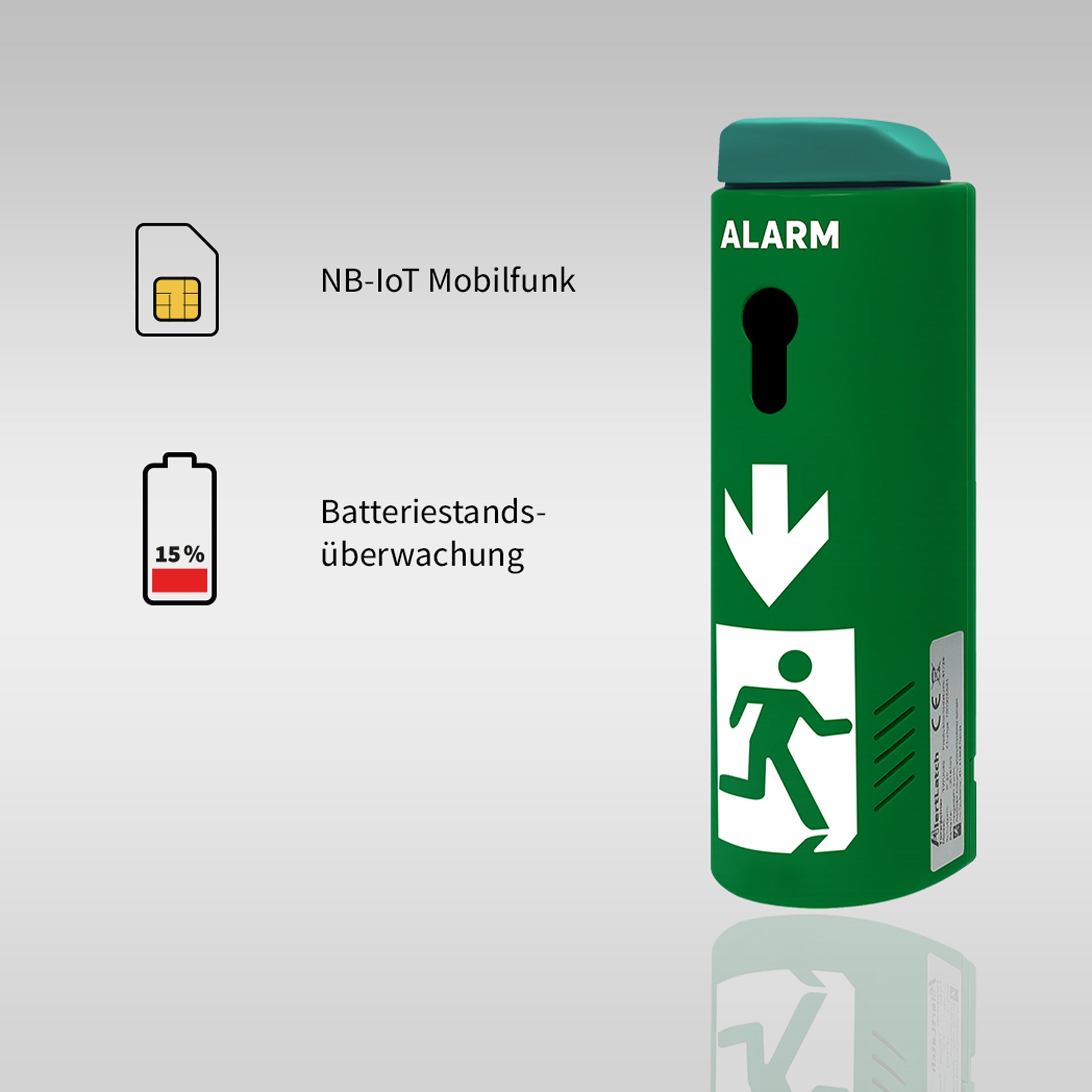 AlertLatch TWU250 Mobilfunk-Türwächter Basic ohne Zylinder – zweite Ansicht