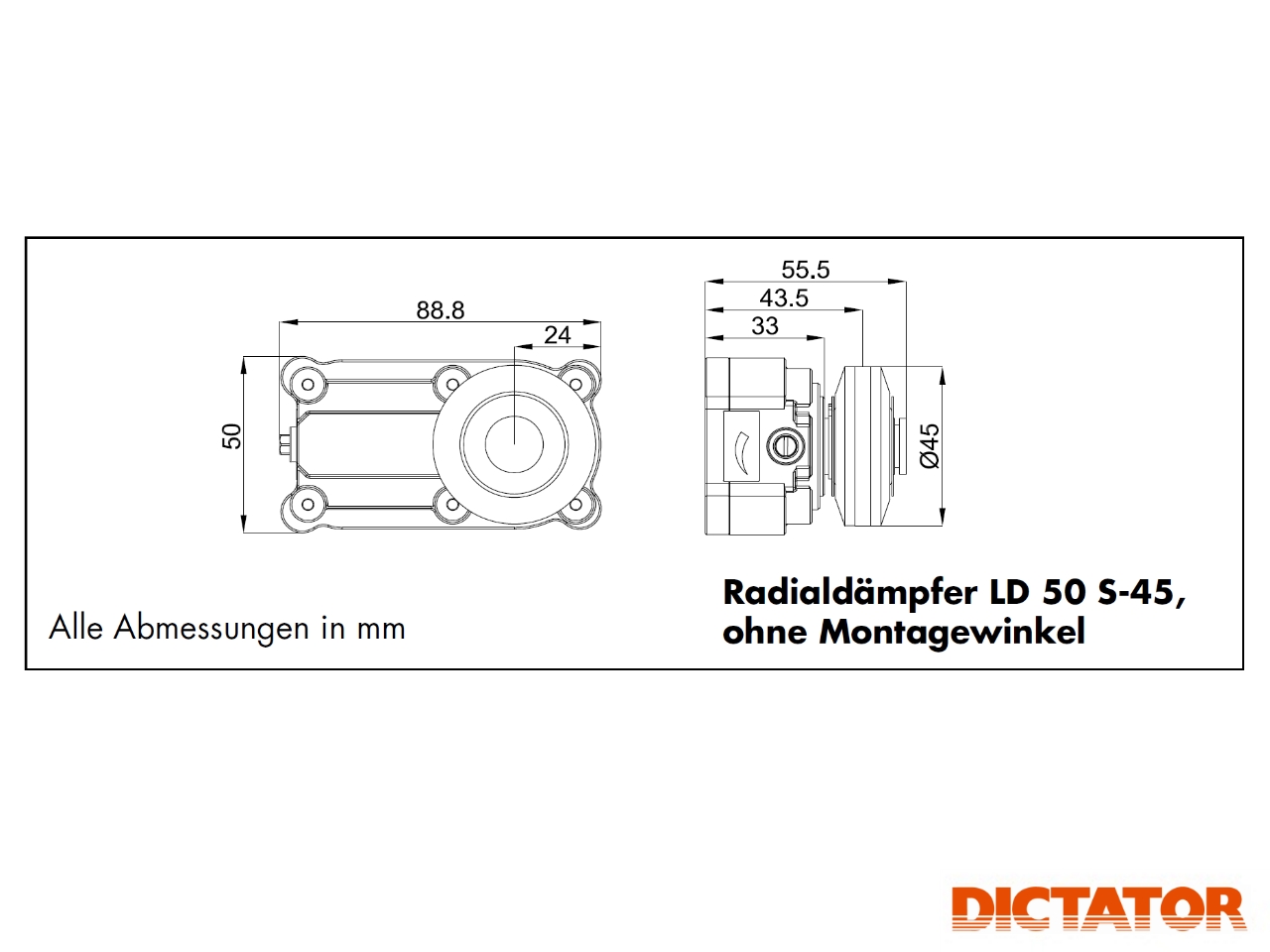 Radialdämpfer LD 50 S-45