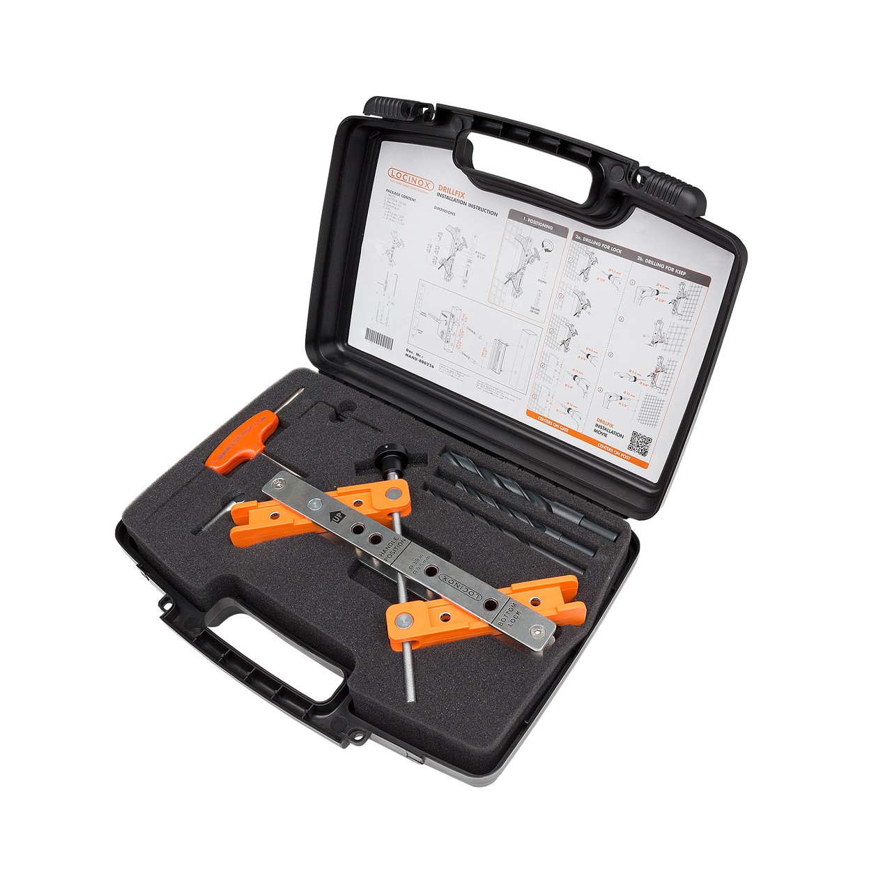 Locinox DRILLFIX Bohrlehre für Einsteckschlösser – Bild 1