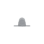 KWS 1024 Türfeststeller 25 mm Hub - silber lackiert