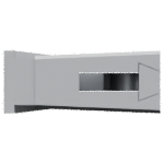 KWS 1062 Türfeststeller - silber lackiert