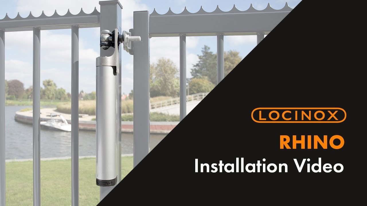 Rhino Hydraulic Gate Closer - Locinox Installation Video