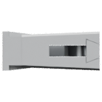 KWS 1062 Türfeststeller - silber eloxiert