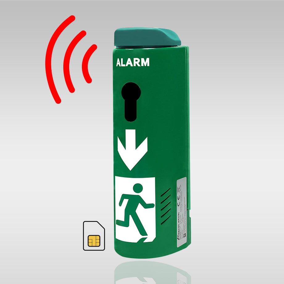 AlertLatch TWU250 Mobilfunk-Türwächter Basic ohne Schließzylinder – Hauptansicht grün