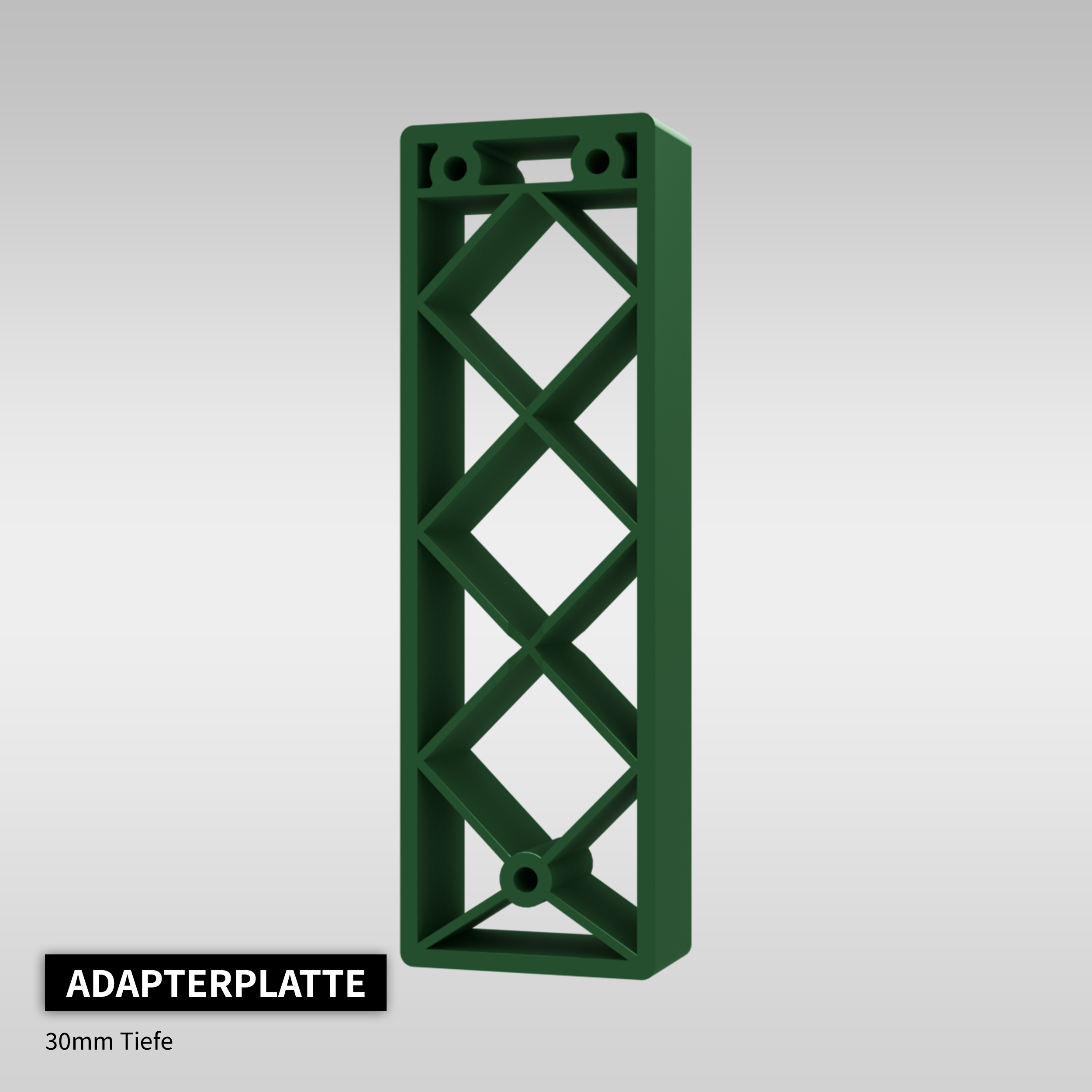 AlertLatch Adapterplatte 30mm Tiefe (EHTW-APP030) – Seitenansicht