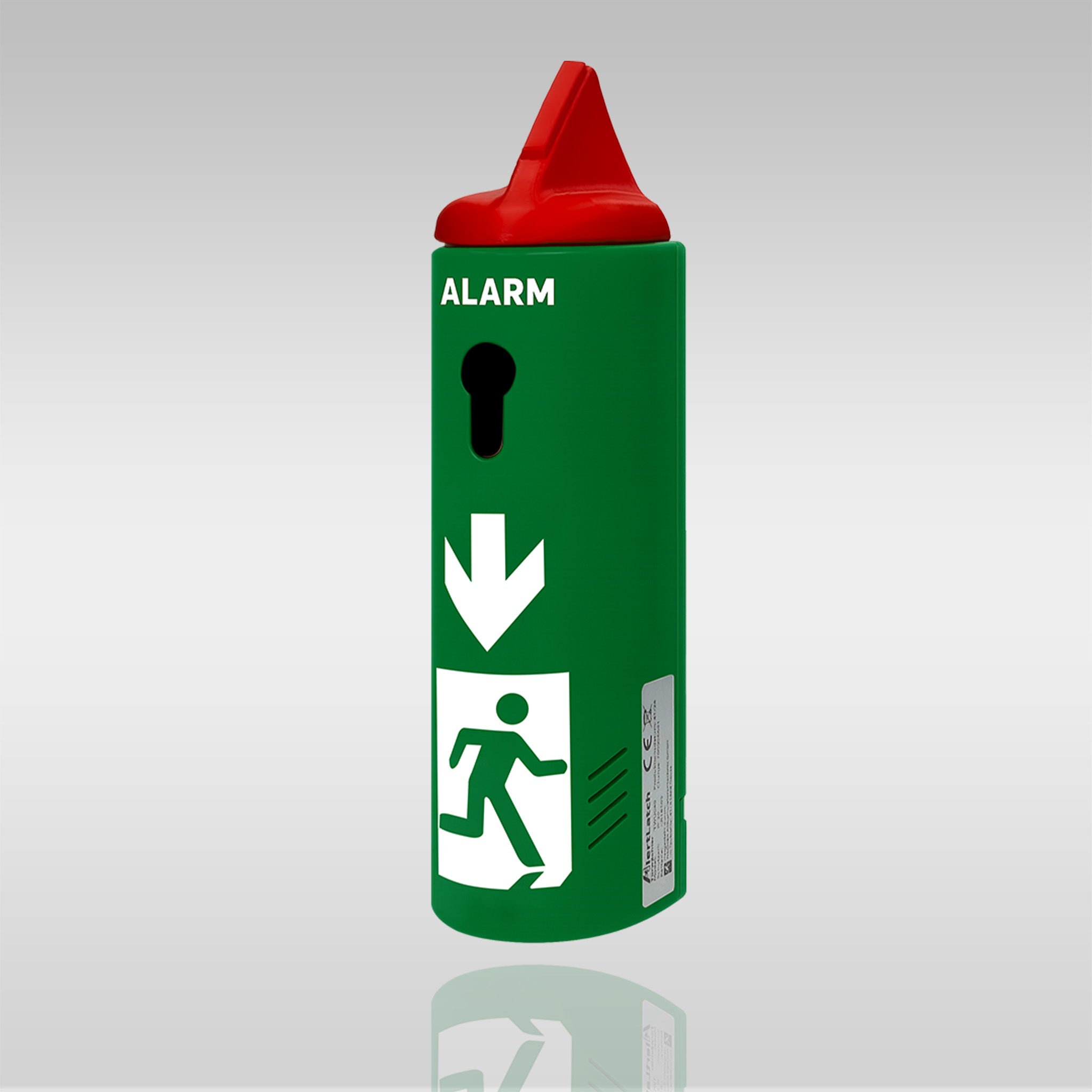 Einhand-Türwächter mit Voralarm für Panikstangen - Ohne Schließzylinder - AlertLatch TWU320