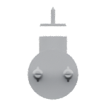KWS 1015 Magnetfeststeller - silber lackiert