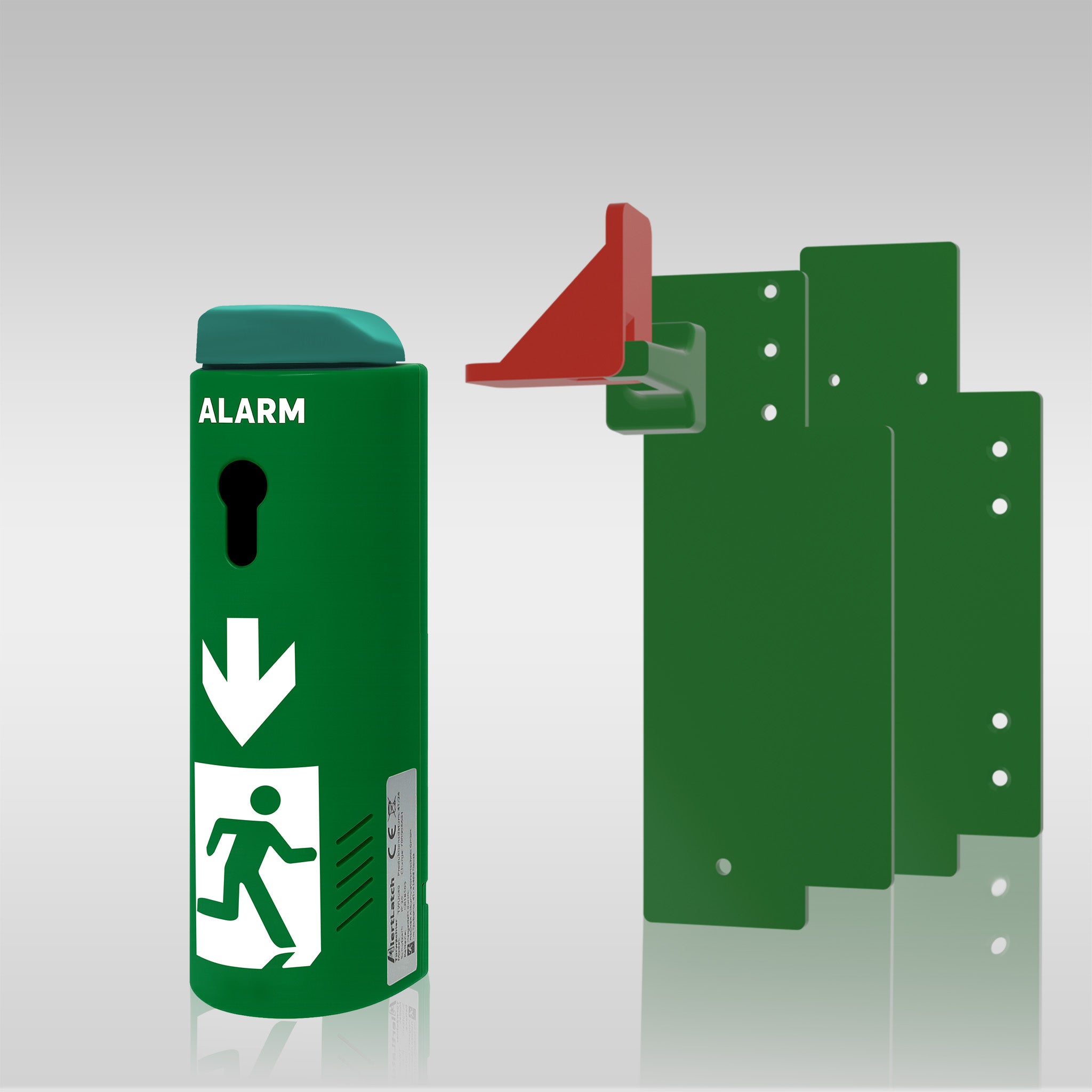 AlertLatch Fensterwächter Basic ohne Schließzylinder – Hauptansicht grün RAL 6032