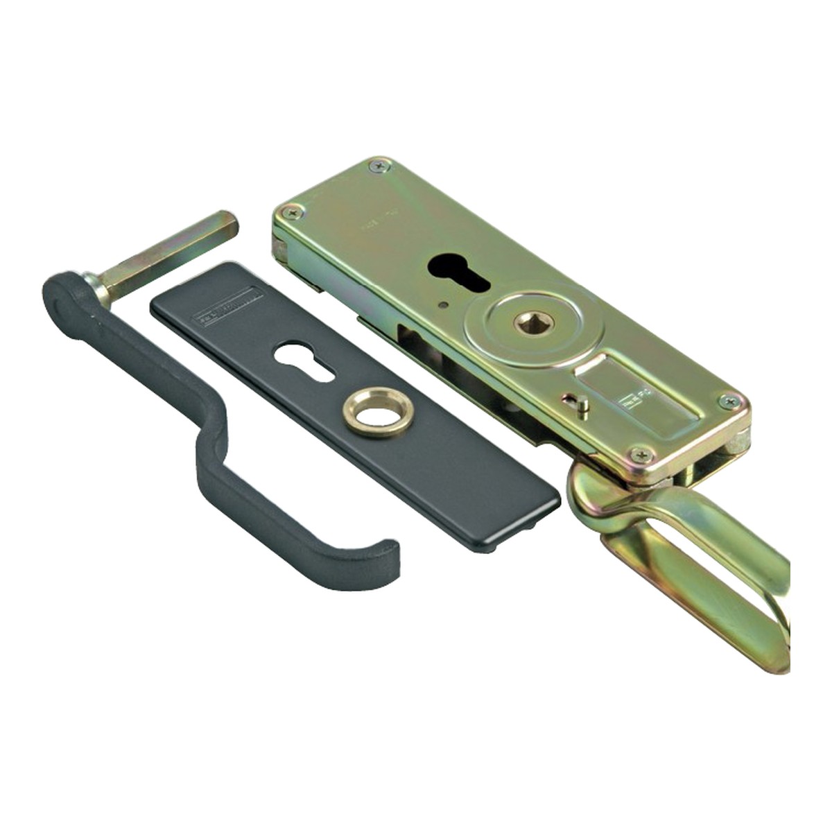 Comunello 698 Treibriegel mit Außengriff für Flachstange 30x10
