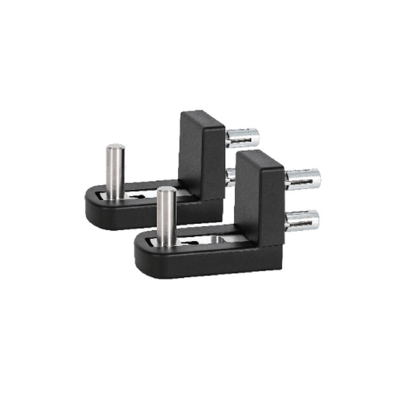 Locinox NOSEHINGE-A-00 Torband Set — Produktansicht schwarz, Aluminium
