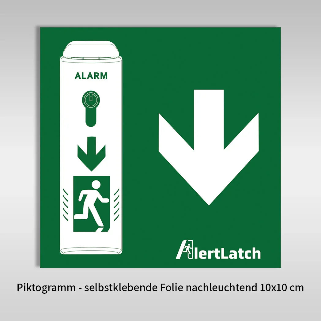 AlertLatch TWU210-EHTW-MPF101, Selbstklebendes Piktogramm