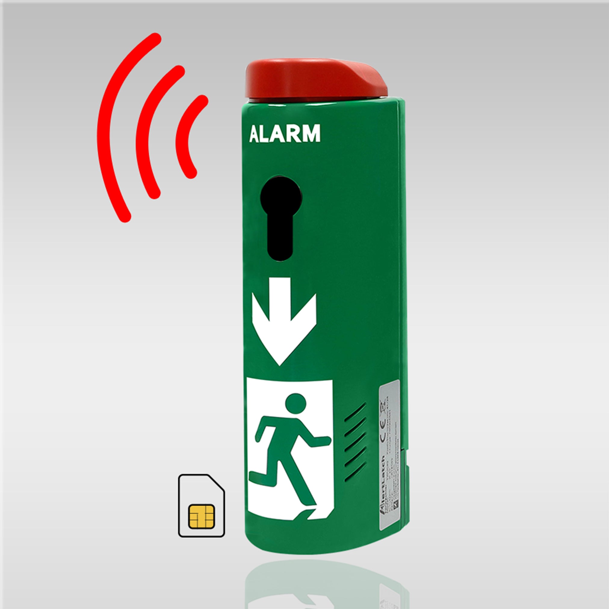 AlertLatch TWU220 Mobilfunk-Türwächter mit Voralarm ohne Schließzylinder – Hauptansicht