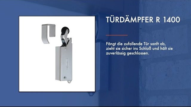 Video: Türdämpfer R 1400 auf der Bandgegenseite