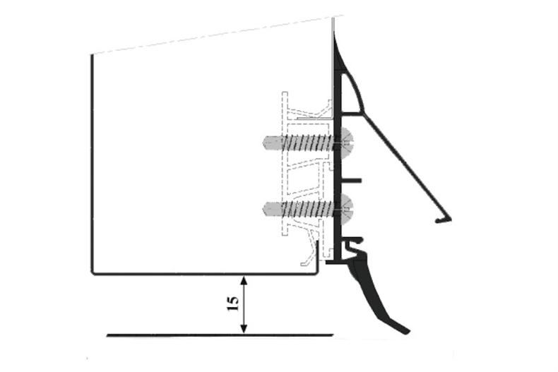 Gummi Profil JCR-033 Schwarz - 1,5 Meter
