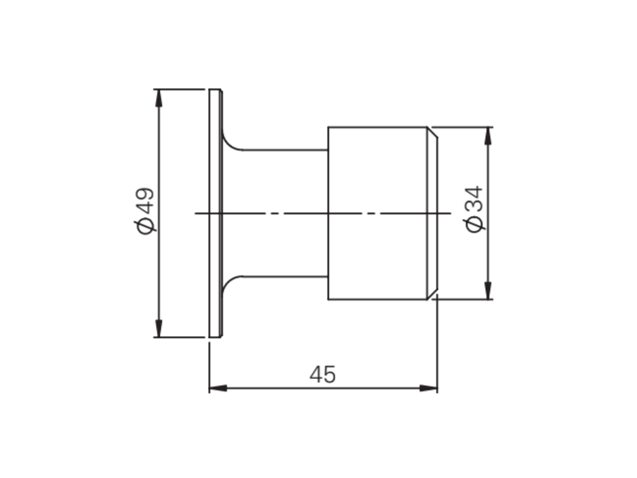 Wandstopper-WS-46-01 ECO WS 46 - Wandtürstopper
