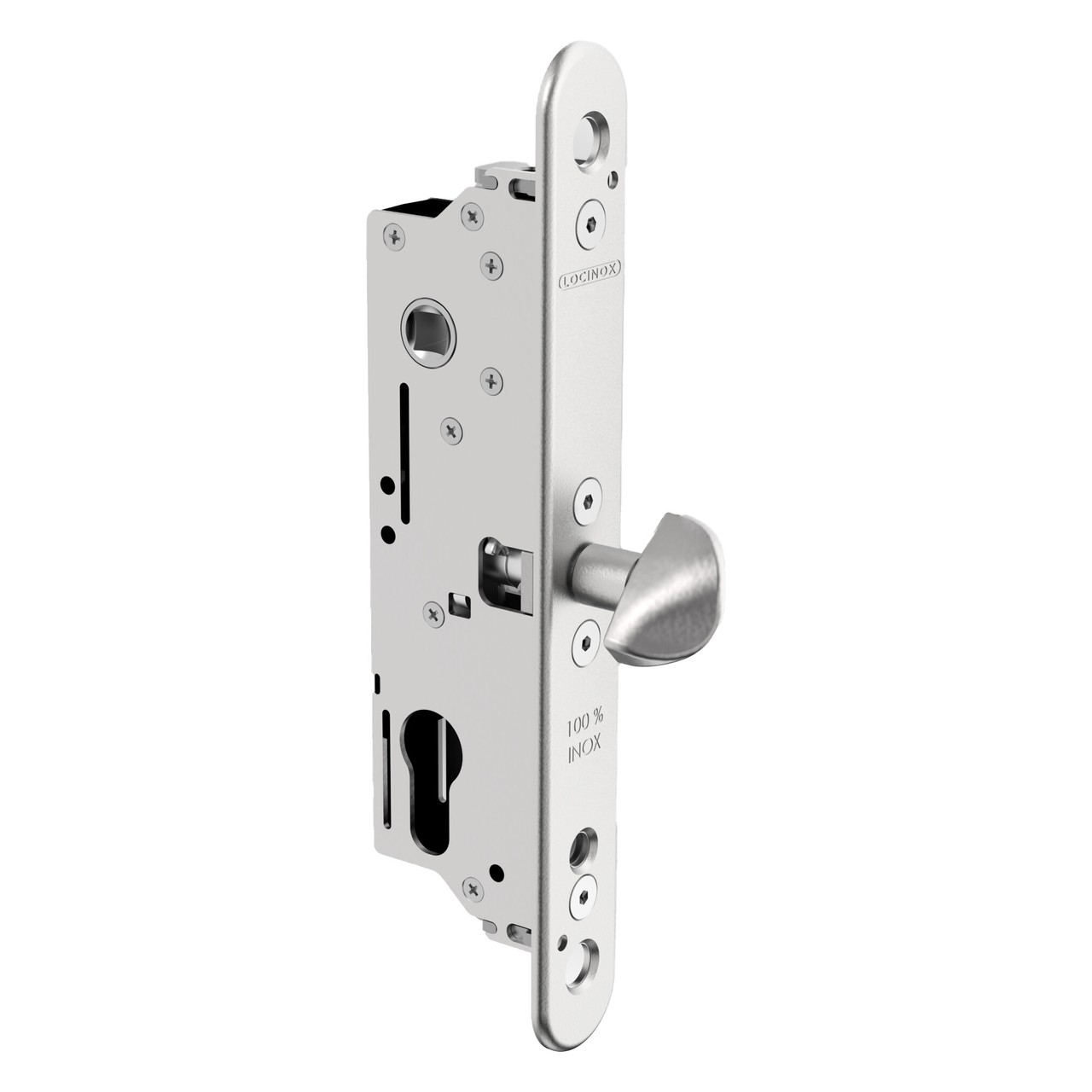 Locinox FIFTYLOCK-S Einsteckschloss für Schiebetore mit 30 mm Dornmaß und 33 mm Twistfinger
